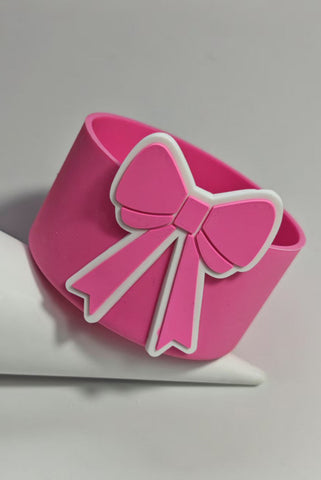 Bonbon Bow Knot Silicone Cup Sleeve