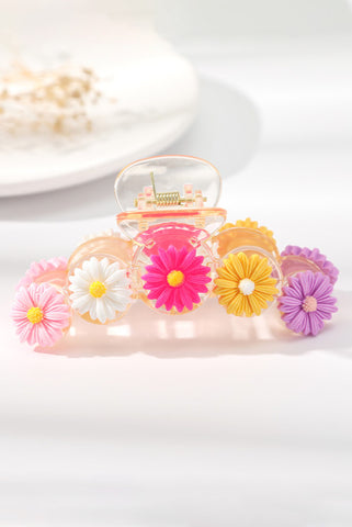 Vibrant Flower Decor Large Hair Claw Clip
